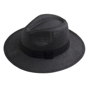 Chapeau Fedora en paille Panama à large bord SOLPOP pour homme, idéal pour l'été et la plage, avec option de ruban personnalisé, taille adulte 56-58CM - Product Image 4
