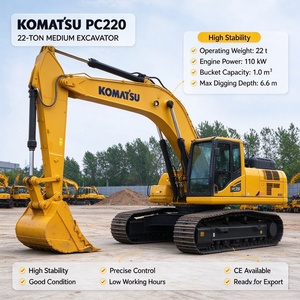 รถขุดโคมัตสึมือสอง รุ่น PC220 ขนาด 22 ตัน ผลิตในญี่ปุ่น คุณภาพดี พร้อมใช้งานในเซี่ยงไฮ้ - Product Image 1