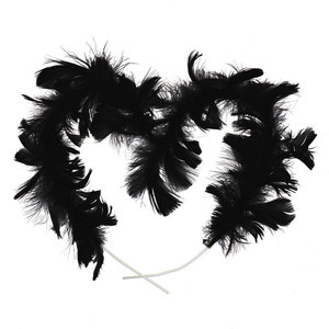 Cake Toppers Feather Circle Elegant Handmade Birthday Party Decorations Polyester Material - Product Image 4