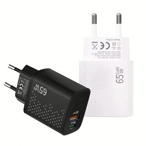 <b>Cheap</b> Price US/EU Plug Quick Charge Type C Charger <b>Box</b> Fast Charging 65W USB Portable Phone Charger for Mobile Phone - Product Image 1