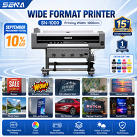 Imprimante grand format 1000 mm pour rouleaux de matériaux souples, traceur jet d'encre pour papier peint, adhésifs automobiles, tissus, cuir et logos