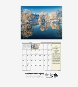 Calendriers personnalisés 2027 pour les météorologues, avec logo personnalisé, cadeau promotionnel de qualité supérieure, vente en gros - Product Image 2