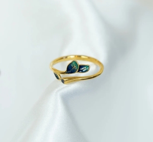Blue Ivy <strong>Ring</strong> for Woman Christmas Gift for Her Silver Plated Jewelry Gift for Teacher Pink <strong>Ring</strong> for <strong>Mum</strong> Gift for Grandma and Mom - Product Image 4