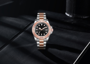 Montre automatique de luxe 40 mm au design Yacht, mouvement NH35, étanche 10 ATM, verre saphir, acier inoxydable bicolore, pour homme (OEM/ODM) - Product Image 6