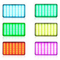 W140RGB 2500K-9000K lampe de photographie à intensité variable LED RGB lumière photographie Kit d'éclairage Studio poche lumière de remplissage