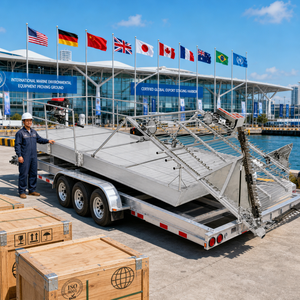 Hochleistungs-Doppelpontonboot zur Entfernung von Aquatischen Einfuhrschädlingen wie Hornkraut, mit Edelstahlplatten-Körper - Product Image 4