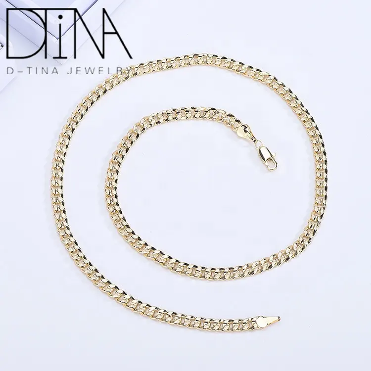 High quality new classic Cuban chain necklace fashion jewelry