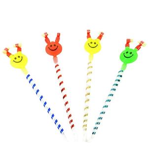 Dragón de juguete grande con cara sonriente que sopla, juguete silbante para niños, dragón de juguete con cara sonriente, dragón payaso que sopla, dragón de calle para vendedores. - Product Image 4