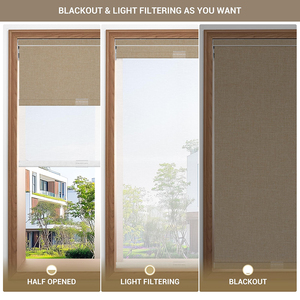 Zhenpin không dây Con lăn kép màu mất điện và lọc ánh sáng được xây dựng trong cài đặt rèm cử<span class=keywords><strong>a</strong></span> sổ cho ngày và đêm - Product Image 3