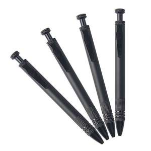 Bolígrafo Personalizable de Metal Negro para Negocios, Ancho de Escritura de 1.0 mm, Regalo Corporativo con Logotipo Personalizado - Product Image 1