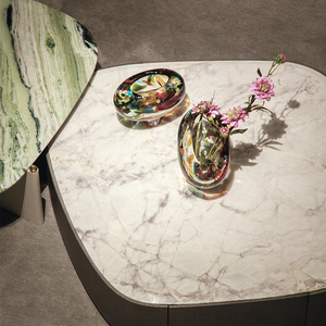 Art <strong>Glass</strong> Object HandBlown Multi Color Fused <strong>Glass</strong> Oval <strong>Pebble</strong> Sculpture Centerpiece Bud <strong>Vases</strong> <strong>for</strong> Hotel Villa Luxury Decor - Product Image 6