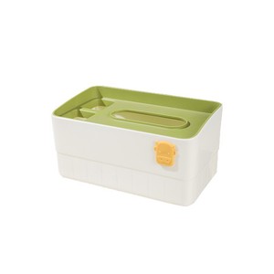 Caja de pañuelos multifuncional con compartimento de almacenamiento para el hogar, sala de estar, mesa de centro, dormitorio, uso en escritorio - Product Image 5