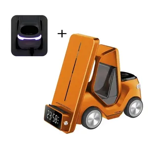 Forklift Wireless Charger Station for iPhone Apple Watch Airpods Charger 6 in 1 Wireless Charging Station