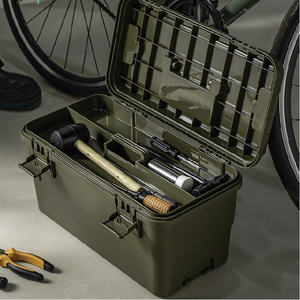 Boîte de rangement d'outils double couche multifonctionnelle pour la maison, boîtes de rangement d'outils de camping, étui à outils empilables - Product Image 4