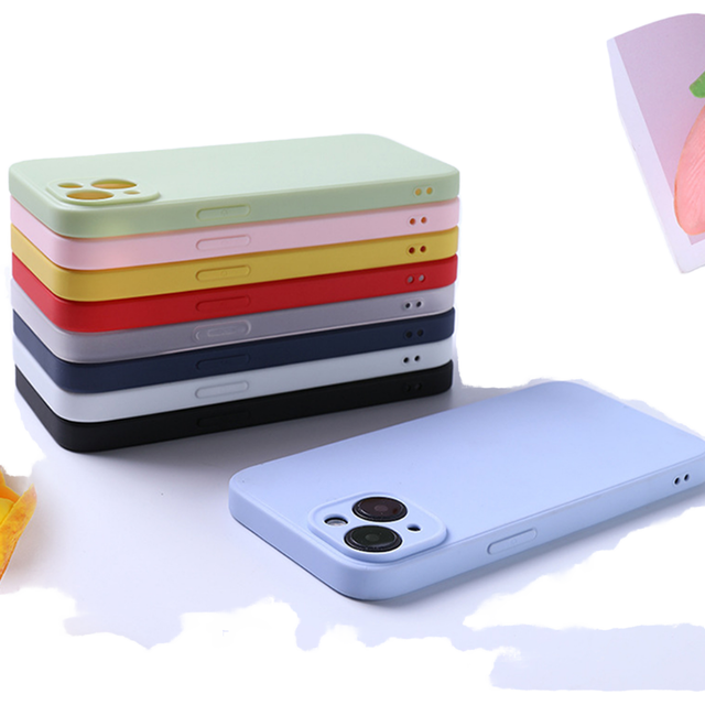 Matte TPU Soft Mobile Phone Cover for iPhone 17 16 15 14 13 12 11 10 8 7 Pro Max Plus Featuring Shockproof and Lens Protection