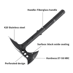 Hacha de Caza y Rescate WB-AX03, Hacha Táctica de Acero para Cortar Madera, Tomahawk para Supervivencia en Exteriores, Caza y Camping - Product Image 4