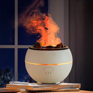 Nhỏ USB Siêu Âm Núi Lửa Ngọn Lửa Mát Mẻ Sương Mini Độ Ẩm Đầy Màu Sắc LED Ánh Sáng Bàn Xách Tay Hương Thơm Tinh Dầu Khuếch Tán 36dB - Product Image 5