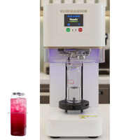 MH Nouvelle Machine de Scellage Automatique à Écran Tactile pour Gobelets en Plastique et Aluminium, Scelleuse de Bocaux PET Non Rotative