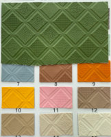 Cuir synthétique PVC gaufré personnalisé de 1mm d'épaisseur en PU tricoté dossier de chaise de maison canapé chaussures décorations sièges rembourrés