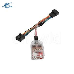 Коннектор RCA 12 В высокого и низкого уровня, автомобильный стереофонический аудио-импедансный преобразователь, жгут проводов - Product Image 3