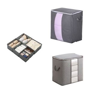 Good Selling Large Capacity Fabric Household Items, Home Organization Wardrobe Clothes Organizers Storage <b>Bags</b> - Product Image 6