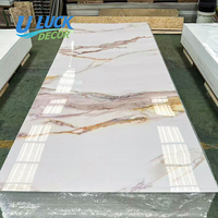 Panneau PVC Moderne Effet Marbre Anti-UV, Imperméable et Ignifuge pour Décoration Murale Intérieure – Idéal Hôtels, Commerce et Usage Domestique