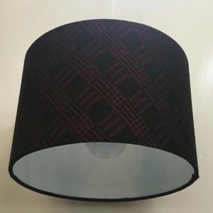 Moderne Luxe <span class=keywords><strong>Prune</strong></span> Motif Décoratif Rond Carré <span class=keywords><strong>Lin</strong></span> Tissu Pendentif lampe abat-jour, personnalisé abat-jour pour plafond - Product Image 3