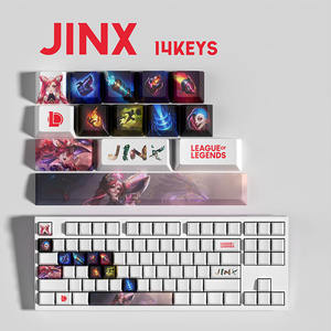 Juego de teclas personalizadas de League Of Legends, 14 teclas, mejora definitiva para tu teclado mecánico de juegos, teclas artesanales únicas de LoL - Product Image 2