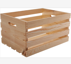 Houseworks 67140 18" Lx12.5 Wx9.5 H Large Crates & Pallet Wood Crate