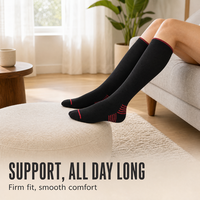 Chaussettes de compression de course à pied de niveau sportif 15-20 mmHg, légères, design simple personnalisé, différentes tailles