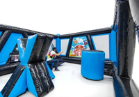 IPS Jeux Interactifs Gel Ball Arena Obstacle Gonflable Zone De Combat Défi Gel Blaster Bunker Dodgeball Arena