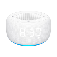 Radio-réveil moderne en plastique blanc, son clair et riche, affichage numérique à quartz, fonction snooze, LUMINOVA