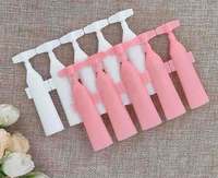 Flacon cosmétique en plastique vide de 1 ml, couleur personnalisée, pour emballage