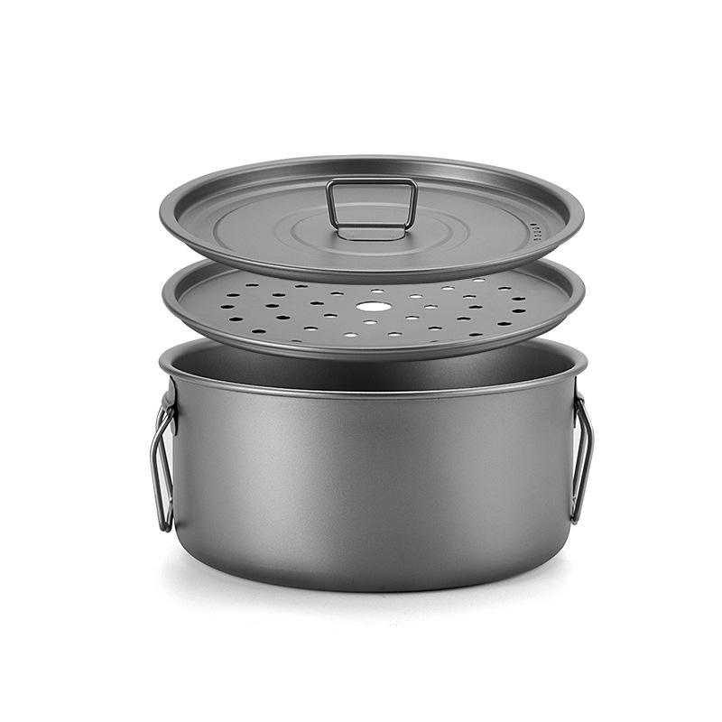2200ml soup pot (with lid and steamer rack)