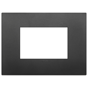 Vimar Wall <b>Switch</b> <b>Plate</b> Black 12.2x9cm Matte Finish - Product Image 1