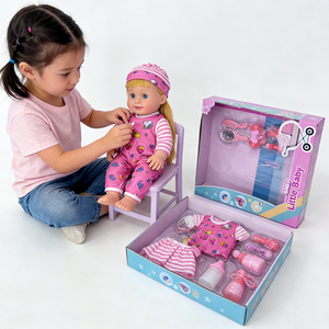 Poupée <span class=keywords><strong>Momoko</strong></span> en vinyle réaliste de 22 pouces, style dessin animé, avec vêtements adorables, interactive, jouet doux, cadeau unisexe - Product Image 4