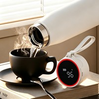 Bouteille d'eau intelligente de sport en acier inoxydable 316L écologique avec logo personnalisé, isolation sous vide, poignée et couvercle personnalisable