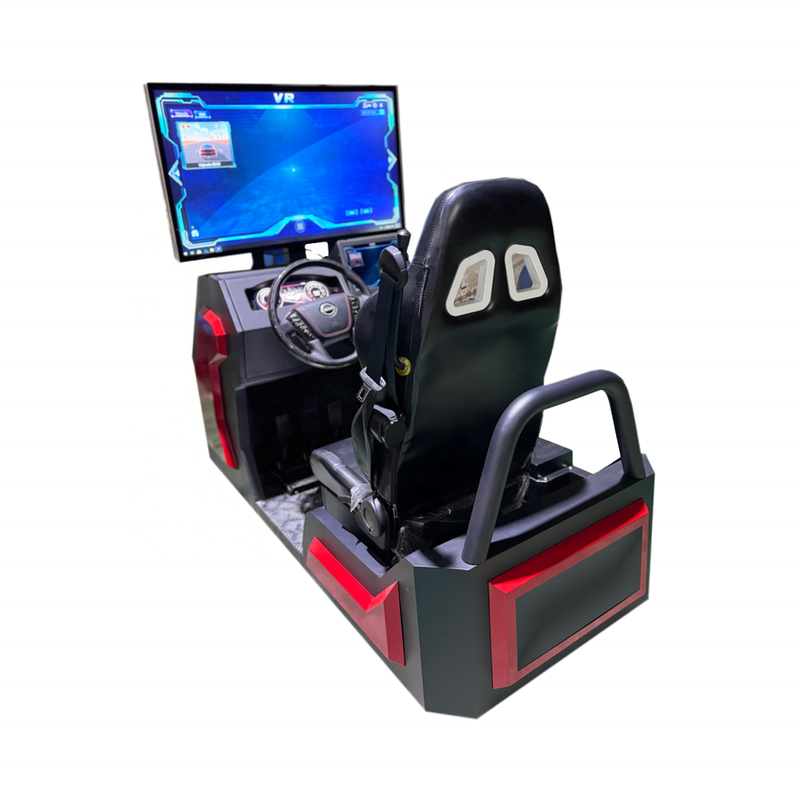 Three Screen Virtual Reality Racing Simulator