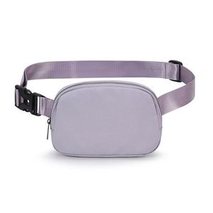 Outdoor Travel Pink Nylon Waist Bag Pillow Fanny Pack Crossbody Chest Bag for Travel Sports <b>Running</b> - Product Image 5