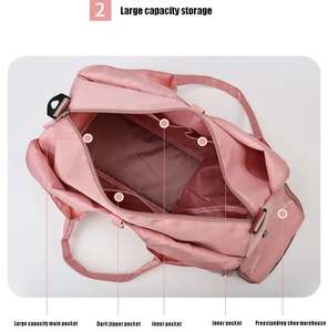 Large Capacity <b>Women</b> Dry and Wet Separation Sports Fitness Bag <b>Oxford</b> Gym Bag with Short Trip Light Swimming Yoga Bag - Product Image 3