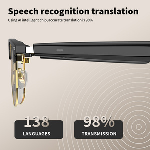 Lunettes de traduction intelligentes VORMOR Y5 AI, 138 langues, traduction <span class=keywords><strong>en</strong></span> temps réel, lunettes de soleil à monture interchangeable, traducteur intelligent pour dialogue - Product Image 4