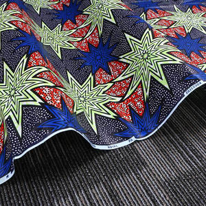 Telas de cera africana para boda, encaje nigeriano de Ankara bordado de alta calidad - Product Image 4