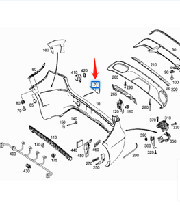 2468851422 Convient pour <span class=keywords><strong>Mercedes</strong></span> Benz <span class=keywords><strong>Classe</strong></span> B W246 couvercle décoratif de remorque de pare-chocs arrière - Product Image 5