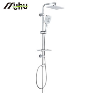 Ensemble <span class=keywords><strong>de</strong></span> douche avec rail <span class=keywords><strong>de</strong></span> douche surélevé, tête <span class=keywords><strong>de</strong></span> douche à effet pluie, tuyau tressé, norme G1/2, pour achat en gros, remise - Product Image 4