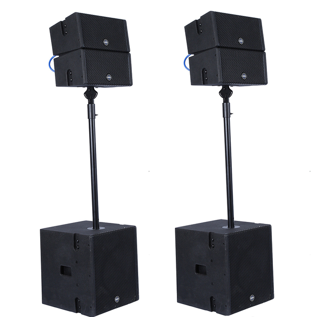 New Arrivals Active Dual 5"Coaxia Line Array Speaker DJ Speaker Set System 120W Professional Audio