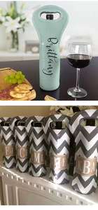 Porta Botellas de Vino de Neopreno Personalizado con Logotipos de Pickleball, Agregue el Logotipo de su Equipo o Evento para un Toque Personalizado - Product Image 6