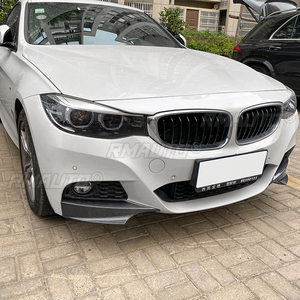 ลิ้นกันชนหน้าสีดำเงา สปอยเลอร์ ดิฟฟิวเซอร์ ชุดแต่งสำหรับ BMW ซีรีส์ 3 GT F34 320i 325i M Sport ปี 2014-2019 - Product Image 6