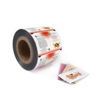 Emballage en film plastique laminé personnalisé pour produits cosmétiques, film en rouleau pour lavage corporel, film en rouleau en aluminium et plastique pour liquides
