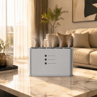 Diffuseur d'arômes multi-parfums 5 canaux en aluminium 5x20ml WiFi sans fil avec lumière RGB à 5 niveaux, machine de mélange de parfums domestique, personnalisable OEM