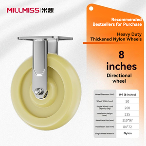 Schwerlast-Lenkrollen mit Bremse Geräuscharme Topplatten-Schwenkrollen mit Bremsen für Möbel und Werkbankwagen - Product Image 1